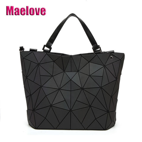 Drop Shipping Luminous Bag Women'S Geometry Lattic Totes Bag High Quilted Chain Shoulder Bags Laser