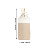 Round Jute Drawstring Bag Reusable Produce Bags Sachet Jewelry Gift Decorative Pouch Home Storage