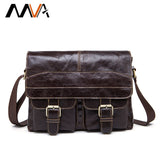 Mva Messenger Bag Men Leather Shoulder Bags Men'S Crossbody Bags Small Business Briefcases Shoulder