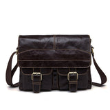 Mva Messenger Bag Men Leather Shoulder Bags Men'S Crossbody Bags Small Business Briefcases Shoulder