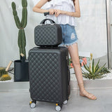 2 Piece Set Suitcase,Small Fresh Universal Wheel Luggage,20"Boarding Box,24"/26"Men And Women Trend