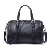 2019 New Boston Bag Fashion Women'S Shoulder Crossbody Bag Soft Leather Handbag Solid Causal Tote