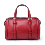 2019 New Boston Bag Fashion Women'S Shoulder Crossbody Bag Soft Leather Handbag Solid Causal Tote