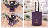Trolley Cosmetic Case Luggage Profession Suitcase For Makeup Trolley Box Nails Beauty Woman Luggage