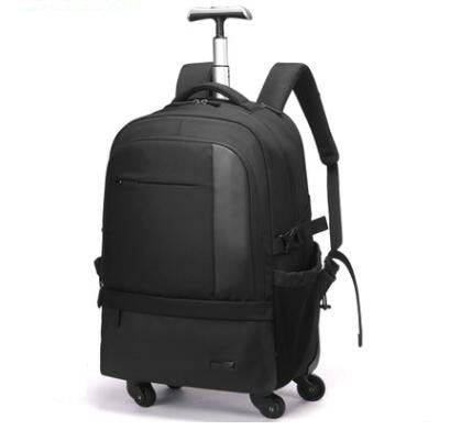 Men Rolling Luggage Backpack Bags On Wheels  Travel Trolley Bag Wheeled Backpack For  Business