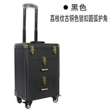 Woman Trolley Cosmetic Case Nails Makeup Toolbox,Multi-Layer Trolley Case ,Pvc Beauty Box Travel