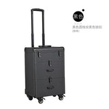 Woman Trolley Cosmetic Case Nails Makeup Toolbox,Multi-Layer Trolley Case ,Pvc Beauty Box Travel