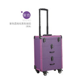 Woman Trolley Cosmetic Case Nails Makeup Toolbox,Multi-Layer Trolley Case ,Pvc Beauty Box Travel