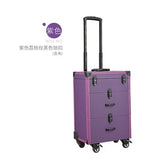 Woman Trolley Cosmetic Case Nails Makeup Toolbox,Multi-Layer Trolley Case ,Pvc Beauty Box Travel
