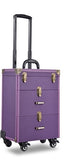 Woman Trolley Cosmetic Case Nails Makeup Toolbox,Multi-Layer Trolley Case ,Pvc Beauty Box Travel