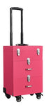 Woman Trolley Cosmetic Case Nails Makeup Toolbox,Multi-Layer Trolley Case ,Pvc Beauty Box Travel