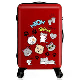 Luggage Bag Cartoon Unisex Spinner High Quality Suitcase Waterproof Scratch Proof Luggage Bag