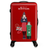 Luggage Bag Cartoon Unisex Spinner High Quality Suitcase Waterproof Scratch Proof Luggage Bag