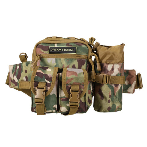 Multifunctional Fishing Waist Pack Portable Outdoor Fishing Tackle Bags Waist Lumbar Fishing
