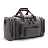 Markroyal Mens Canvas Travel Handbag Large Capacity Luggage Bags Hanging Travel Bags Carry On