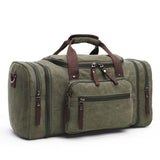 Markroyal Mens Canvas Travel Handbag Large Capacity Luggage Bags Hanging Travel Bags Carry On