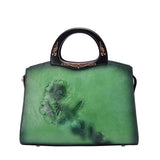 Suwerer 2019 New Women Genuine Leather Bags Handmade Embossing Luxury Leather Tote Shoulder Bag