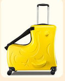 Riding Suitcase Children Trolley Suitcase Children Travel Spinner Suitcase Carry On Wheeled Luggage