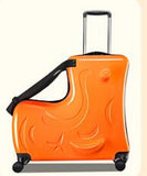 Riding Suitcase Children Trolley Suitcase Children Travel Spinner Suitcase Carry On Wheeled Luggage