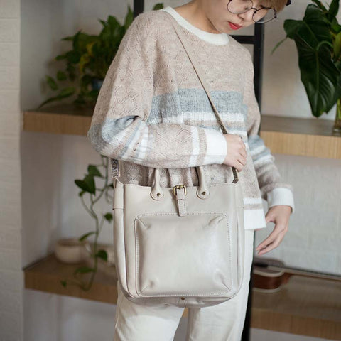 New Original Leather Handbag Retro Top Layer Leather Portable Japanese Crossbody Shoulder Bag