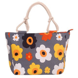 2019 Fashion Folding Women Big Size Handbag Tote Ladies Casual Flower Printing Canvas Graffiti