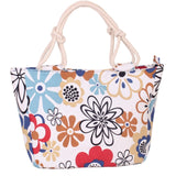 2019 Fashion Folding Women Big Size Handbag Tote Ladies Casual Flower Printing Canvas Graffiti