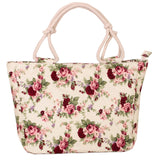 2019 Fashion Folding Women Big Size Handbag Tote Ladies Casual Flower Printing Canvas Graffiti