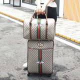 Women'S High-Quality Suitcase Bag Set, Rolling Pu Luggage, New Leather Box With Handbag,