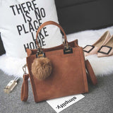 Lanlou Handbag Women Shoulder Bag Luxury Handbags Women Bags Designer High-Grade Scrub Leather