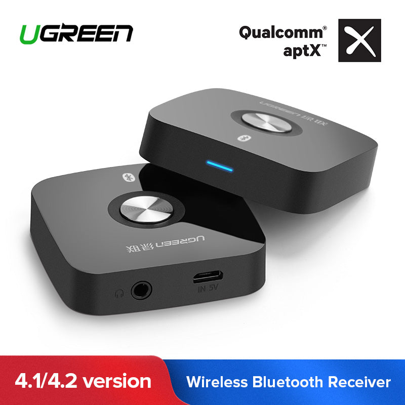 Ugreen 4.2 Wireless Bluetooth Receiver 3.5Mm Aux Receiver Audio Stereo Music Receiver Bluetooth