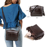 Cobbler Legend Multi Pockets Vintage Genuine Leather Bag Female Small Women Handbags Bags For Women