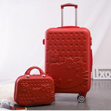 Travel Suitcase Set Rolling Luggage Set Spinner Trolley Case 20" Boarding Wheel Woman Cosmetic Case