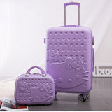 Travel Suitcase Set Rolling Luggage Set Spinner Trolley Case 20" Boarding Wheel Woman Cosmetic Case