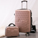 Travel Suitcase Set Rolling Luggage Set Spinner Trolley Case 20" Boarding Wheel Woman Cosmetic Case