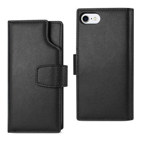 Amzer Handcrafted Genuine Leather Rfid Credit Card Holder Wallet Case For Iphone 6 - Black