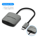Vention Usb C Hdmi Cable Type C To Hdmi Thunderbolt 3 Adapter For Macbook Samsung Huawei Laptop