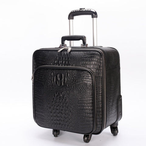 First Layer Of Cowhide Travel Bag Full Genuine Leather Commercial Luggage Trolley Luggage
