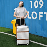 29 Inch Retro Aluminum Alloy Frame Large Capacity Trolley Luggage On Universal Wheels,Fashion