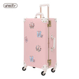 2018 New Travel Luggage Bag Brand Suitcase Leather Digital Luggage Scale Butterfly Brand Children