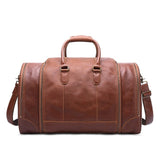 Men Travel Bags 2019 Vintage High Capacity Genuine Leather Tote Bag Male Waterproof Luggage Bag