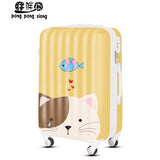 Cartoon Cat Luggage Travel Bag Trolley Luggage Universal Wheels Password Box Luggage Ty,Hotsale