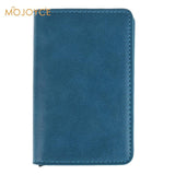 Male Metal Card Holder Rfid Aluminium Alloy Credit Card Holder 2019 Newest Pu Leather Wallet