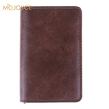 Male Metal Card Holder Rfid Aluminium Alloy Credit Card Holder 2019 Newest Pu Leather Wallet