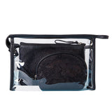 3Pcs Pvc Transparent Cosmetic Bags Waterproof Travel Toiletry Kit Organizer Clear Wash Beauty