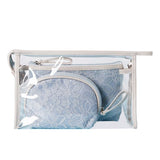 3Pcs Pvc Transparent Cosmetic Bags Waterproof Travel Toiletry Kit Organizer Clear Wash Beauty