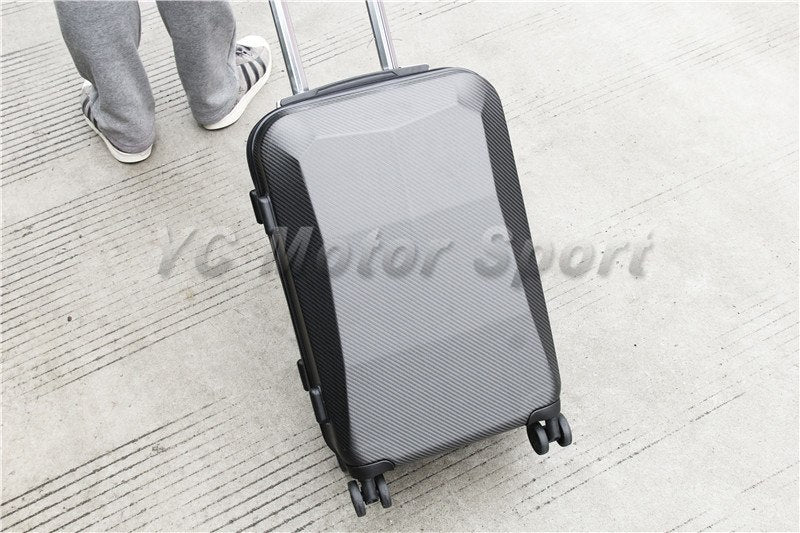 New Type B 20'' 20 Inches Dry Carbon Fiber Matte Finish Luggage Case With Tsa Custom Coded Lock