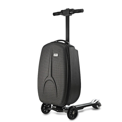2 In 1 Suitcase &Scooter 3-Wheel Electric Suitcase Scooter Polyester Luggage Aluminum Alloy Frame