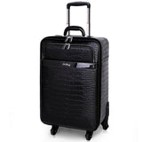 2019 New 16/20/22 Inch Spinner Suitcase Men Real Cowhide Leather  Pattern Trolley Luggage  Laptop