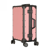 New Aluminum Frame Trolley Case Men And Women Vintage Travel Suitcase Pp Universal Wheels Trolley