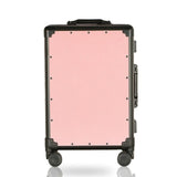 New Aluminum Frame Trolley Case Men And Women Vintage Travel Suitcase Pp Universal Wheels Trolley